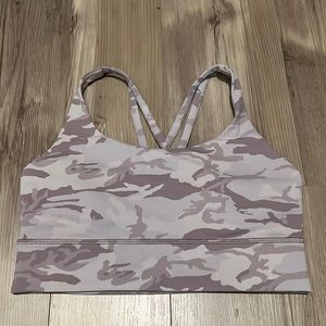 Lululemon Energy Longline Bra Camo